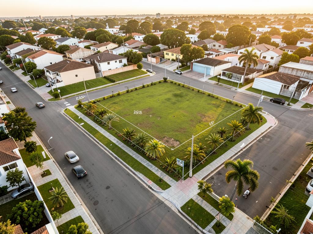 Lote de esquina urbanizado
